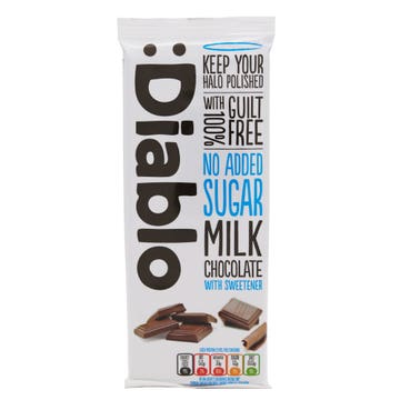 Diablo No Added Sugar Milk Chocolate 85g 