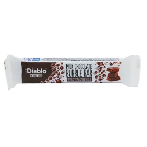 Diablo No Added Sugar Milk Chocolate Bubble Bar 30g 