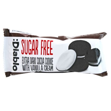 Diablo Extra Dark Sandwich Cookies With Vanilla 44g 