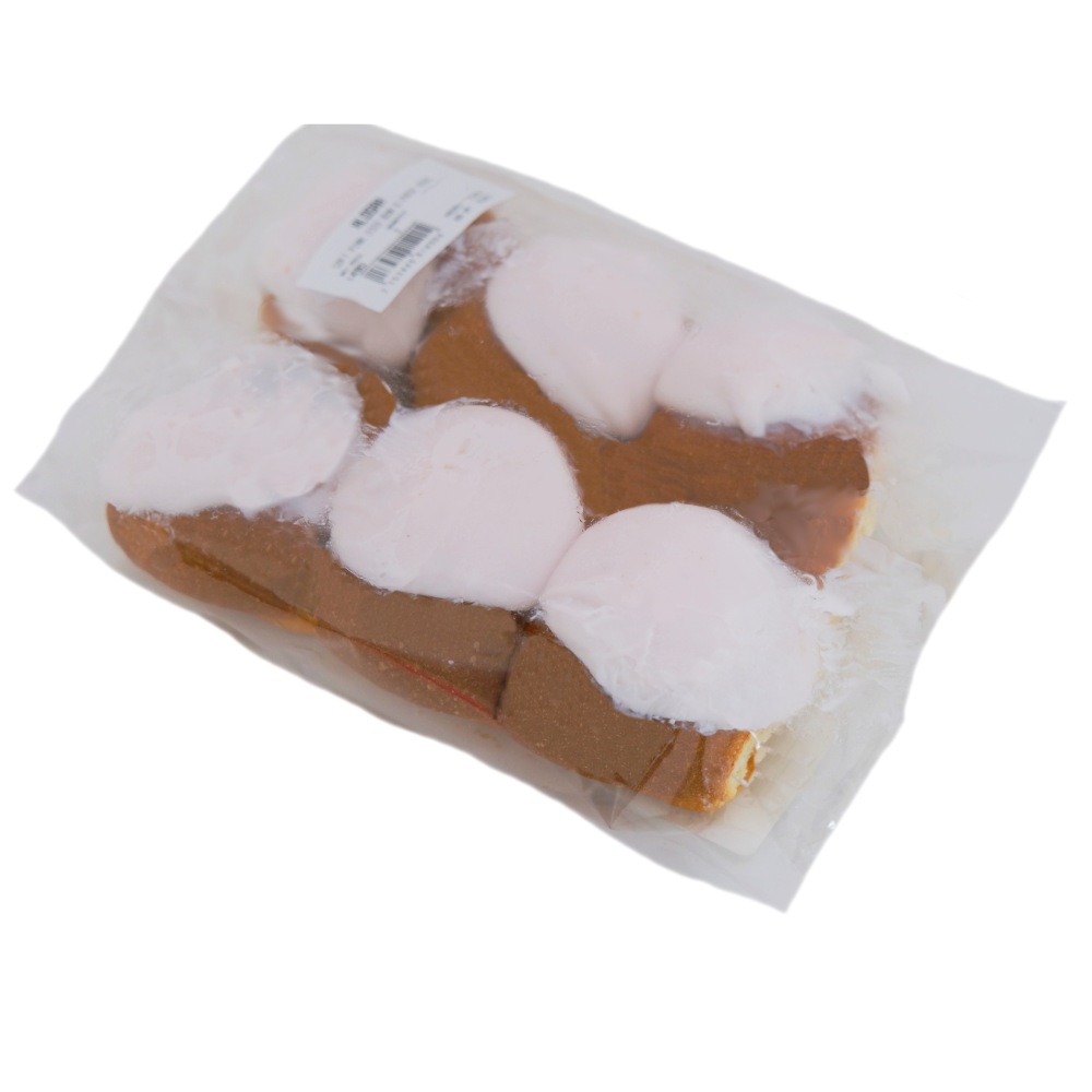 Soft Pink Iced Bun 6 Pack 260g