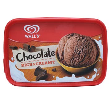 Walls Chocolate Ice Cream 2x1L [Special Offer] 