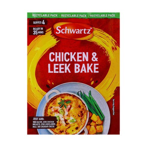Schwartz Chicken & Leek Bake Sachet 35g 