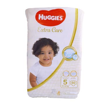 Huggies Extra Care Size 5 Jumbo Pack Diapers 60pc 