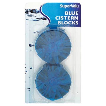 SuperValu Blue Cistern Blocks Twin 45g 