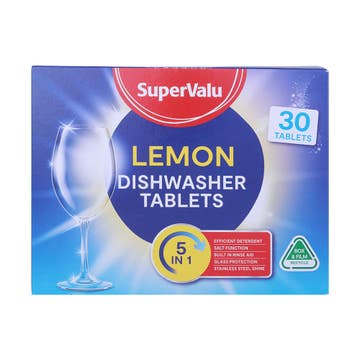 SuperValu 5in1 Dishwasher Tablets Lemon 600g 