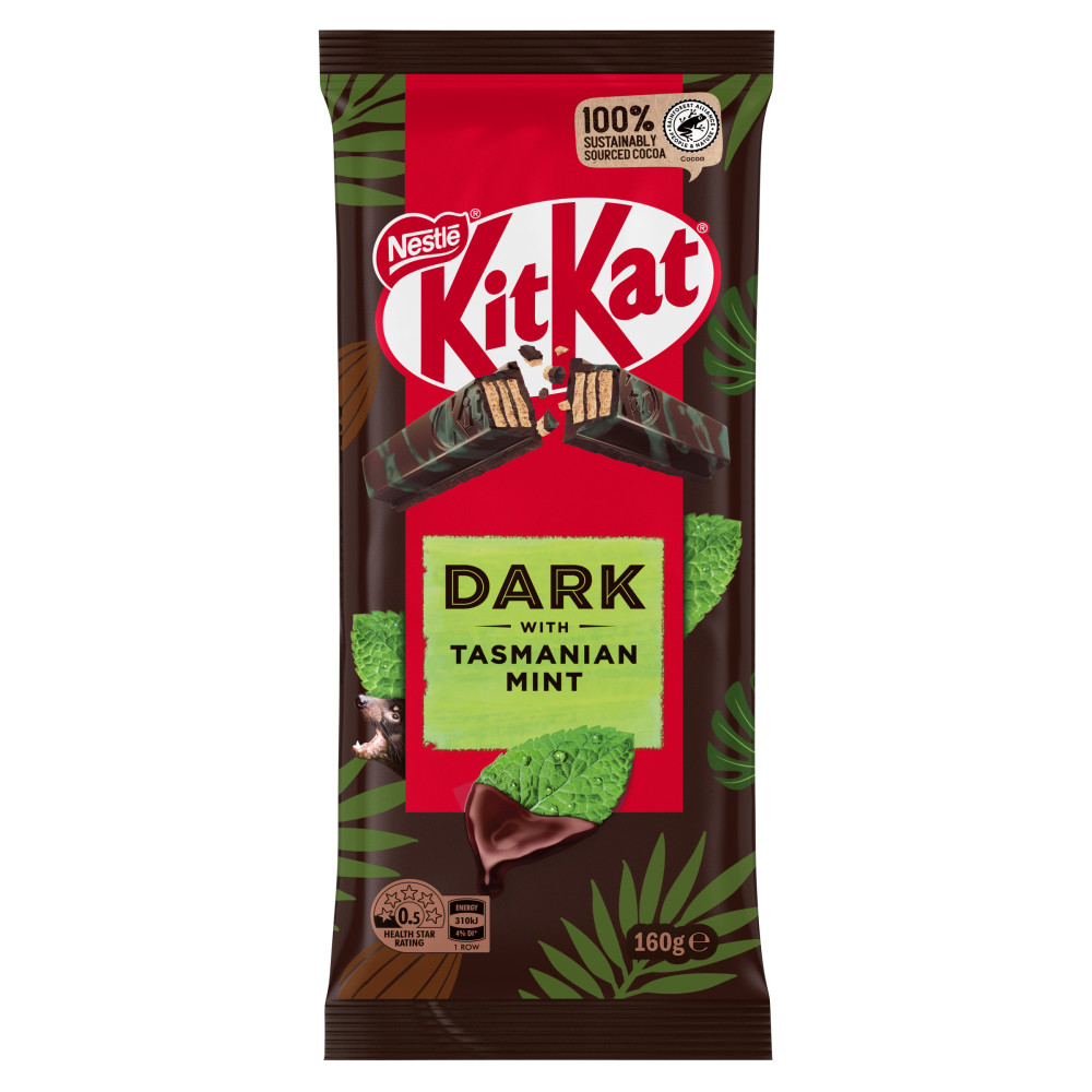 Nestle Kit Kat Dark Chocolate with Tasmanian Mint 170g