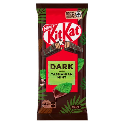 Nestle Kit Kat Dark Chocolate with Tasmanian Mint 170g 