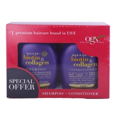 Ogx Biotin & Collagen Shampoo And Conditioner 385ml [Special Offer] 
