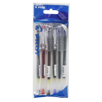 Pilot Super Gel Set 6's Black, Blue & Red 