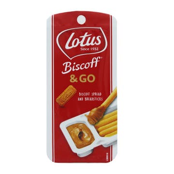 Lotus Biscoff & Go Biscuit Spread and Breadsticks 45g 