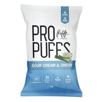 Prolife Pro Cream & Onion Flavor Puffs Sour 50g 