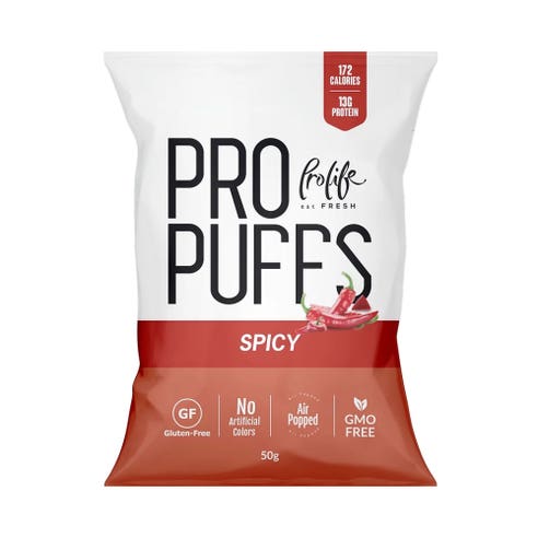 Prolife Spicy Flavor Pro Puffs 50g 