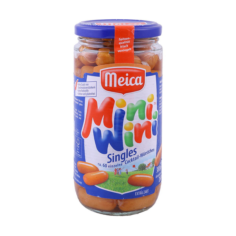 Meica 60 Mini Wini Singles In Own Skin 260g [Contains Pork]