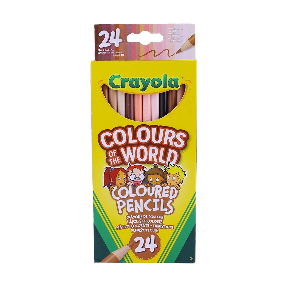 Crayola Colours Of The World Coloured Pencils 24 Pieces 