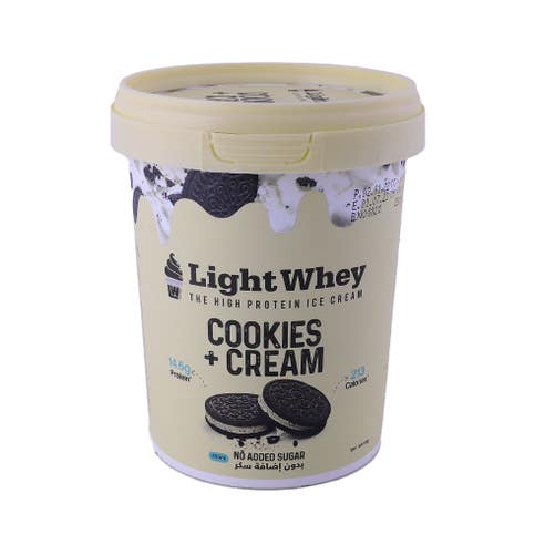 Light Whey Cookies & Cream Ice Cream 450ml 
