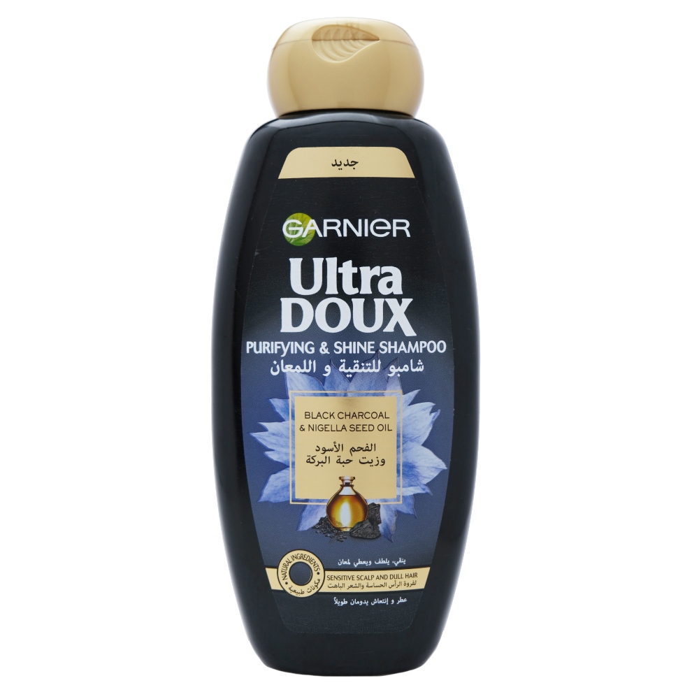 Garnier Ultra Doux Black Charcoal Shampoo 400ml