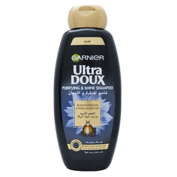 Garnier Ultra Doux Black Charcoal Shampoo 400ml 