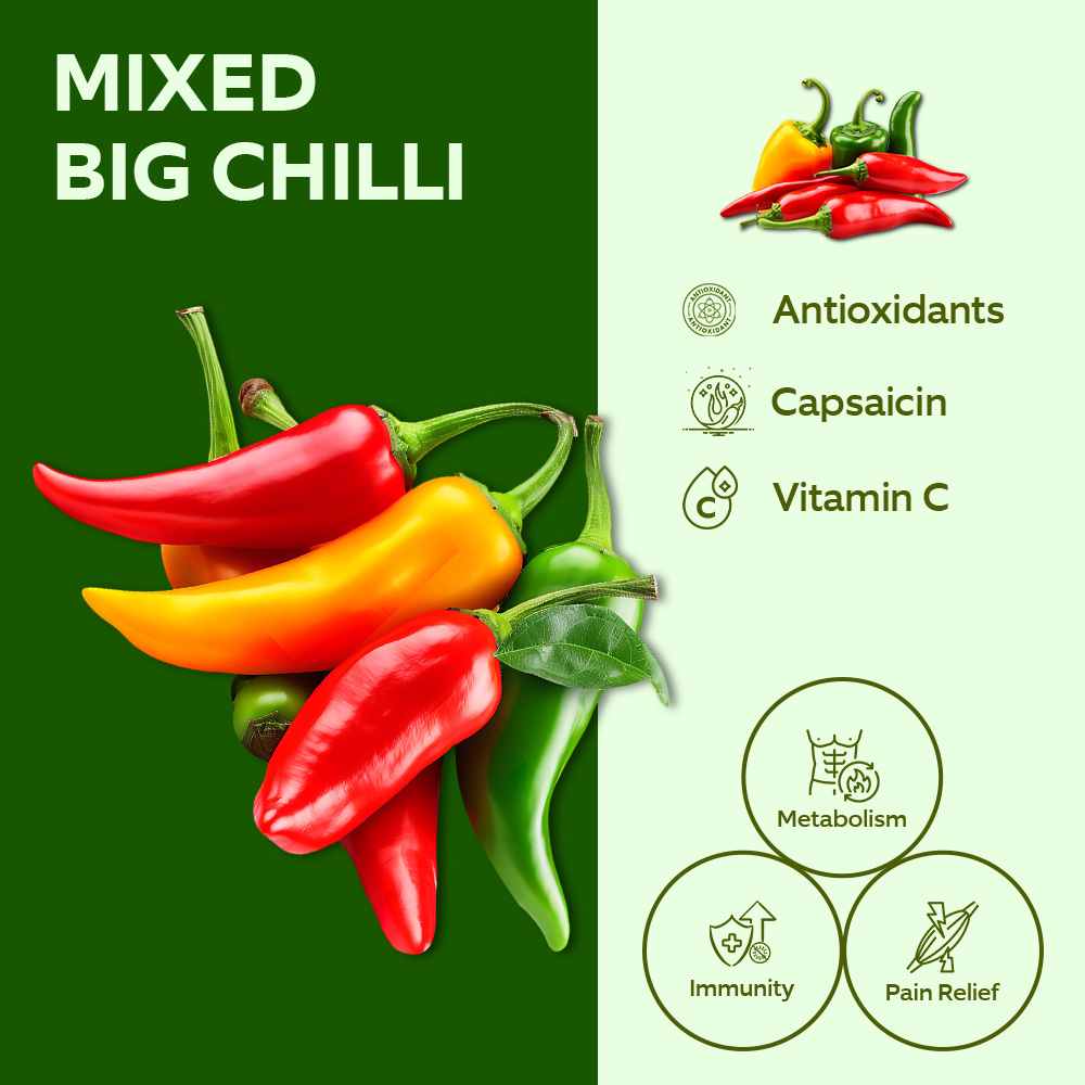 Yellow Bird Co. Ltd Mixed Big Chilli 100g lifestyle image