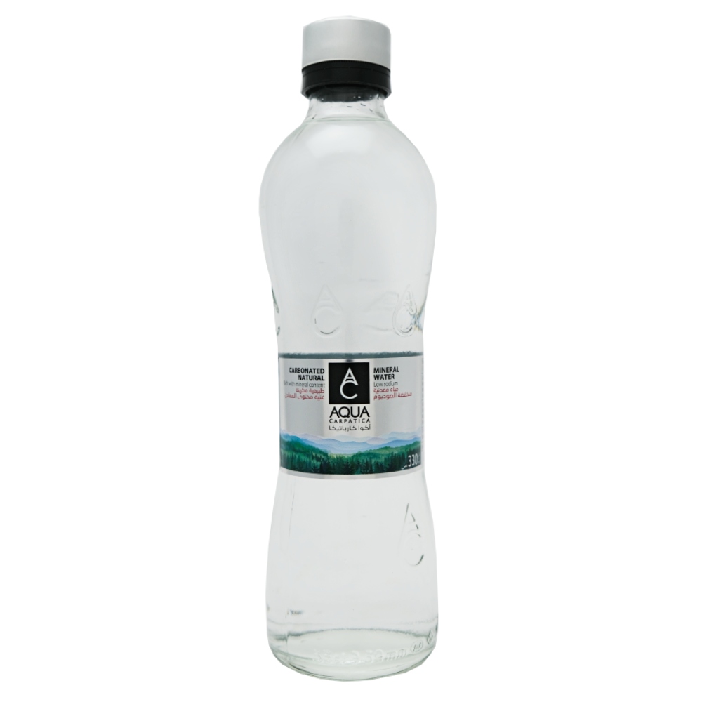 Aqua Carbonated Natural Mineral Water 330ml