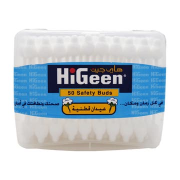 Higeen Ear Buds Safety 50 Pieces 