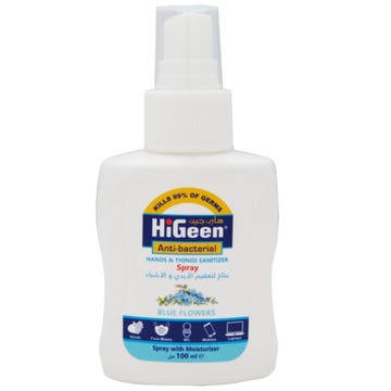 HiGeen Blue Flower Hand Sanitizer Spray 100ml 