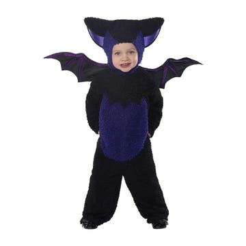 Smiffys Toddler Bat Costume Black 