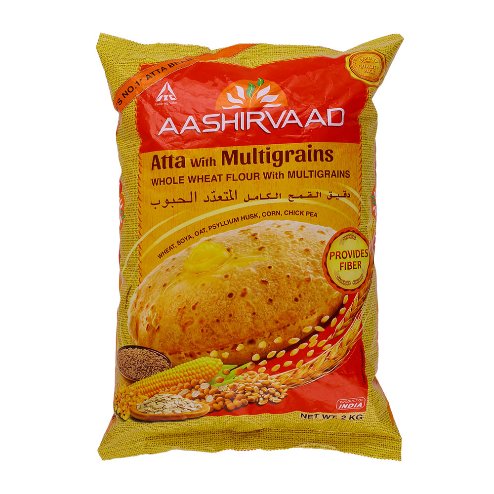 Aashirvaad Multigrains Whole Wheat Flour 2Kg 