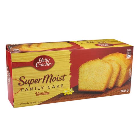 Betty Crocker Super Moist Vanilla Family Cake Mix 250g 