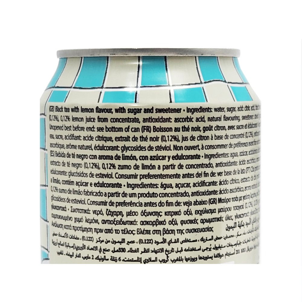 Arizona Lemon Iced Tea 330ml back image