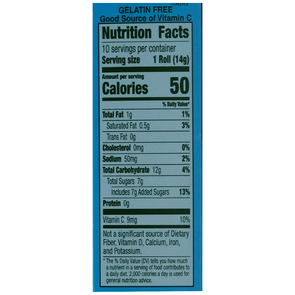 Betty Crocker Roll-Ups Jolly Rancher 141g back image