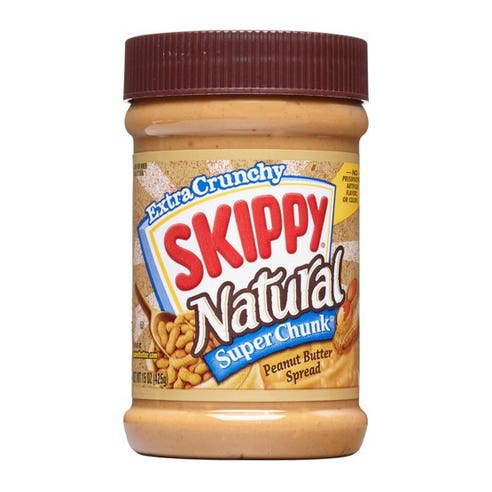 Skippy Natural Extra Crunchy Super Chunk Peanut Butter 425g 