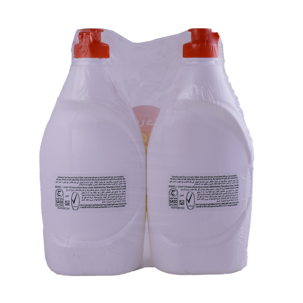 Fairy Lemon Dish Wash Liquid 2x400ml [Special Offer] back image