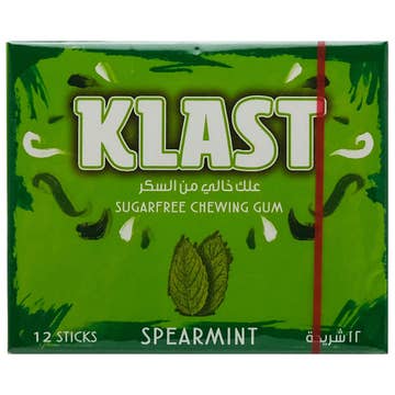 Klast Sugar Free Spearmint Chewing Gum 28.8g