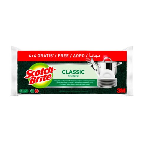 3M Scotch Brite Heavy Duty Laminate [8 Pieces] 4+4free 