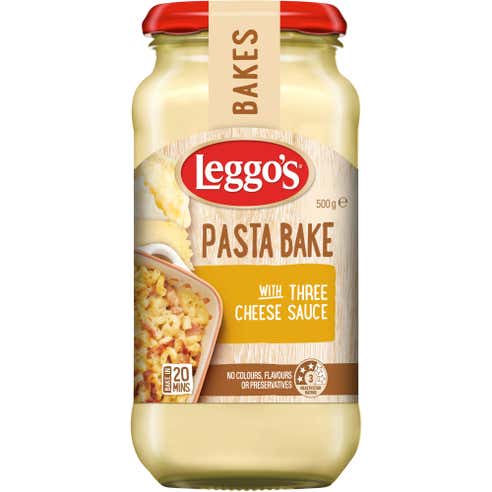 Leggos Pasta Bake with Three Cheese Sauce 500g 