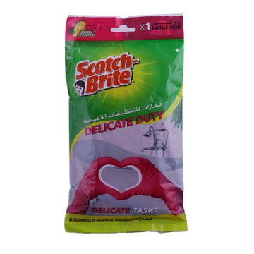Scotch-Brite Delicate Duty Large Household Gloves 