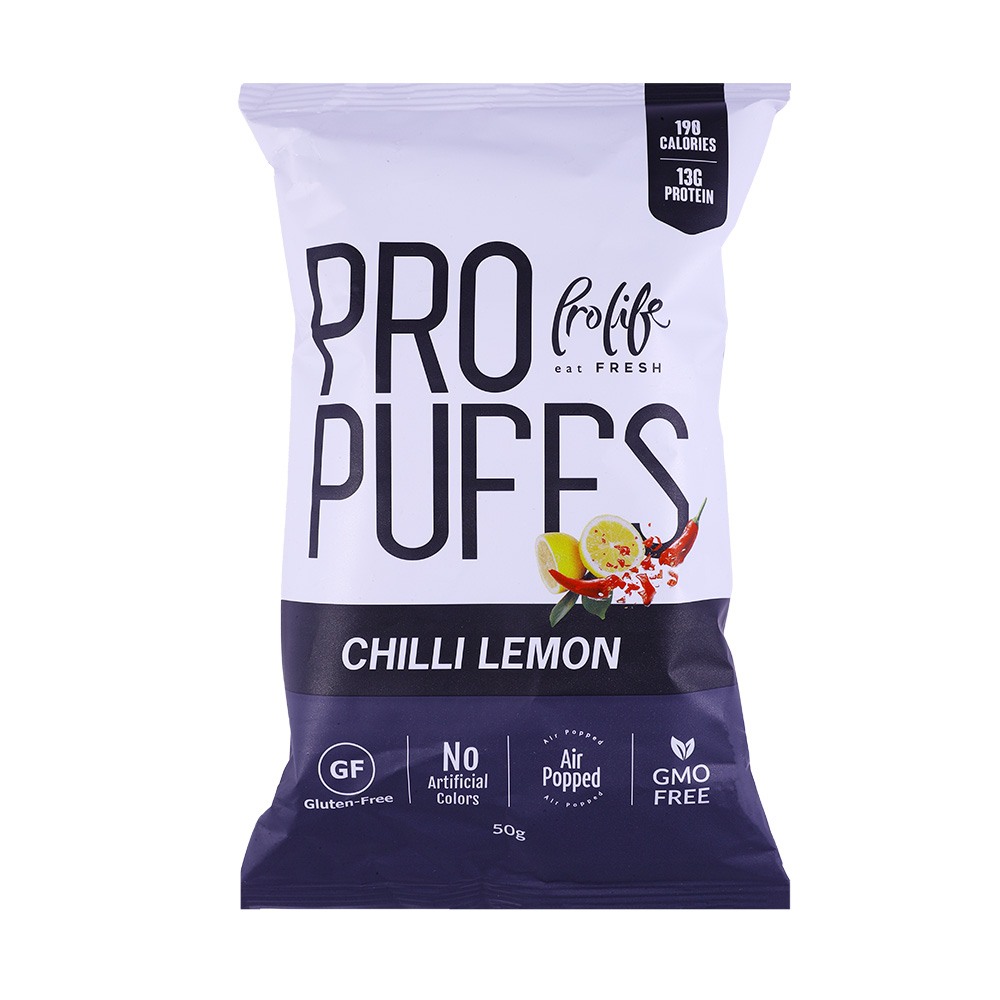 Prolife Chilli Lemon Pro Puffs 50g