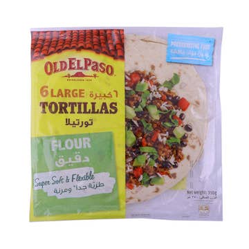 Old El Paso 6 Large Flour Tortillas 350g 