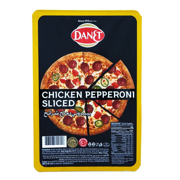 Danet Chicken Pepperoni Sliced 400g