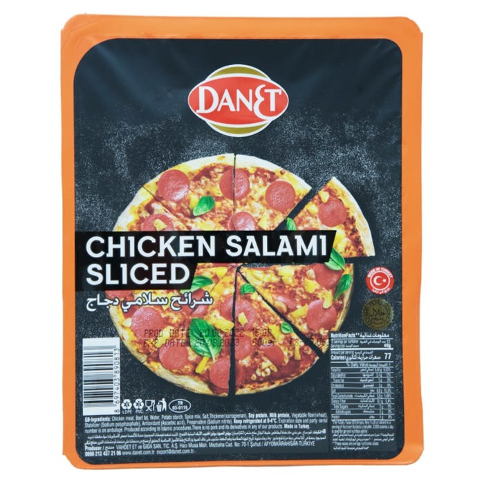 Danet Chicken Salami Sliced 500g