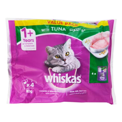 Whiskas Tuna 4x80g Value Pack 