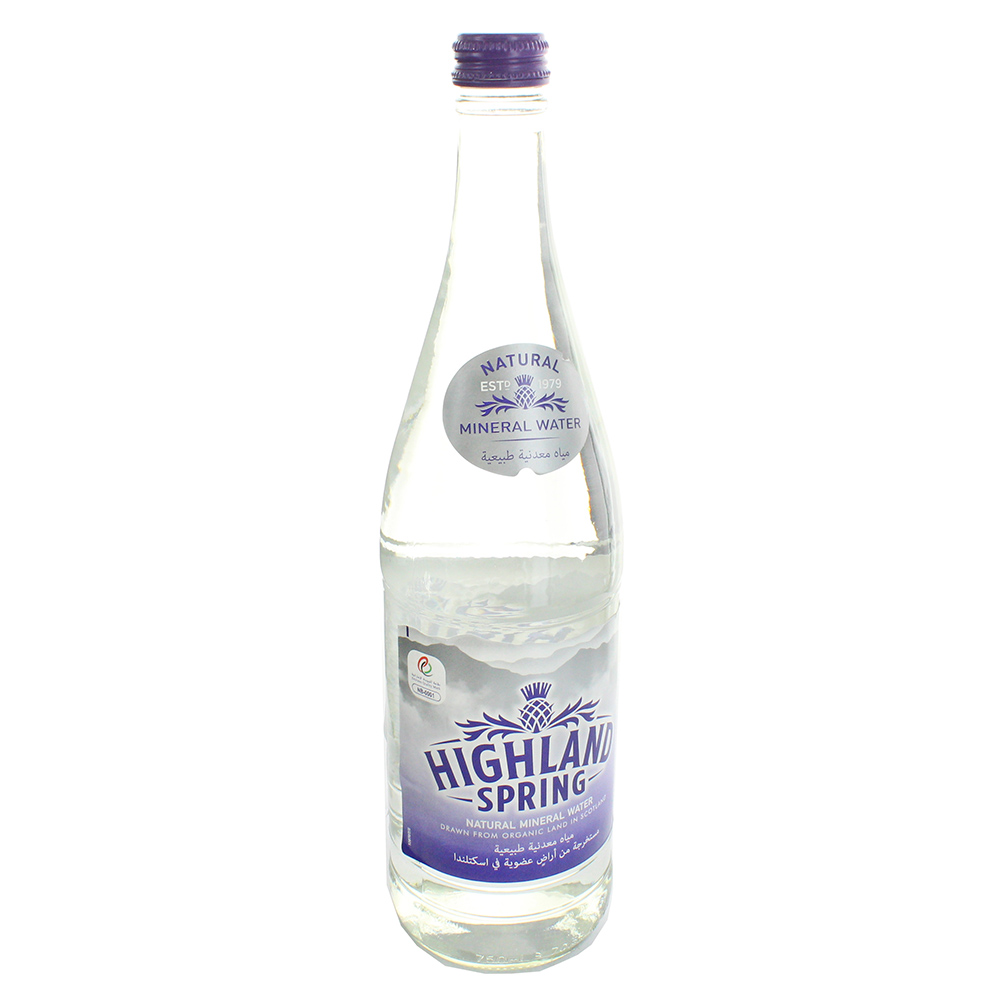 Highland Natural Mineral Water Still Glass 750ml 
