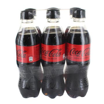 Coca-Cola Zero Bottle 6x350ml 