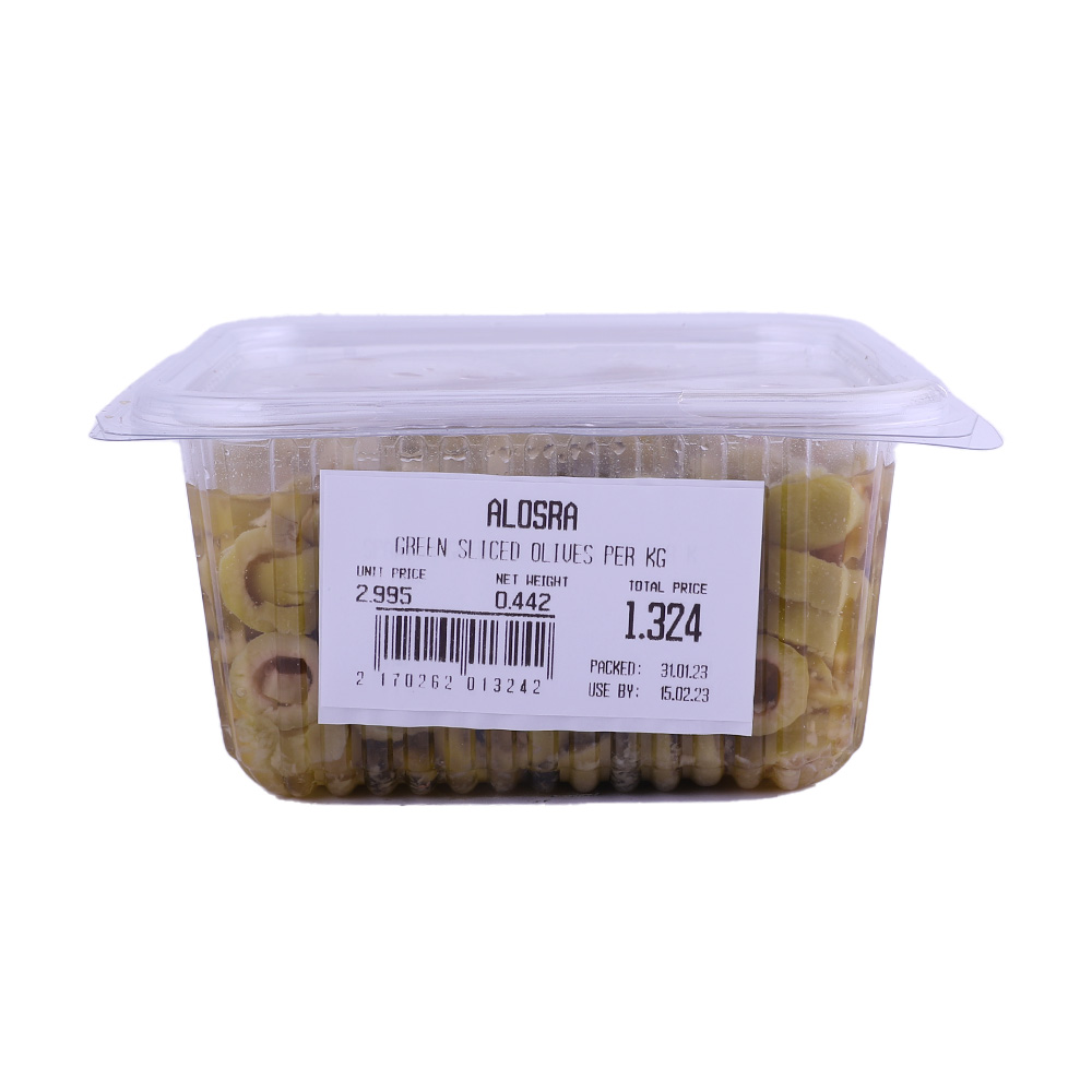 Green Sliced Olives [Per Kg] 