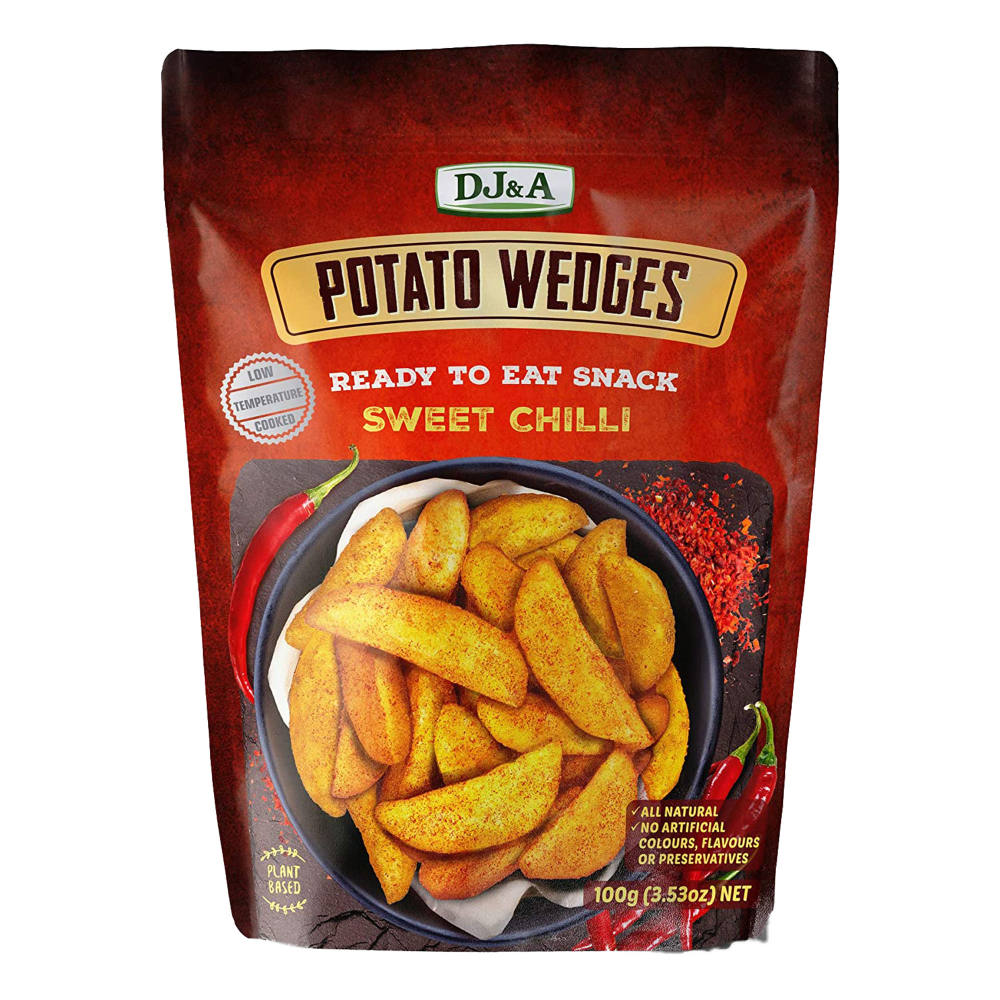 DJ&A Potato Wedges Sweet Chili 100g