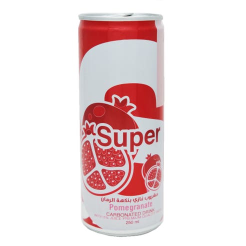 Super Drink Pomegranate Carbonated Drink 250ml 