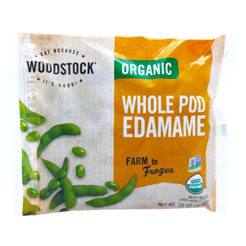 Woodstock Organic Edamame Whole Pods 283g 
