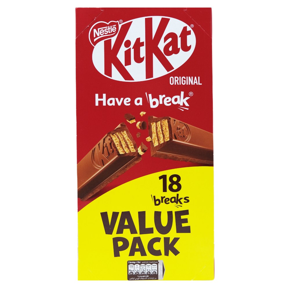 Nestle Kit Kat Original 2 Finger Chocolate Bar 18x17.7g [Special Offer] 