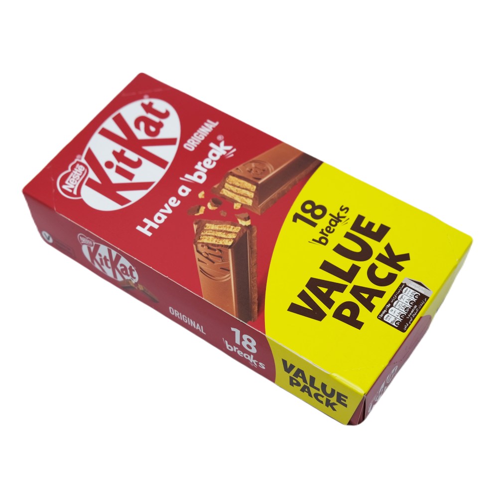 Nestle Kit Kat Original 2 Finger Chocolate Bar 18x17.7g [Special Offer] right side image