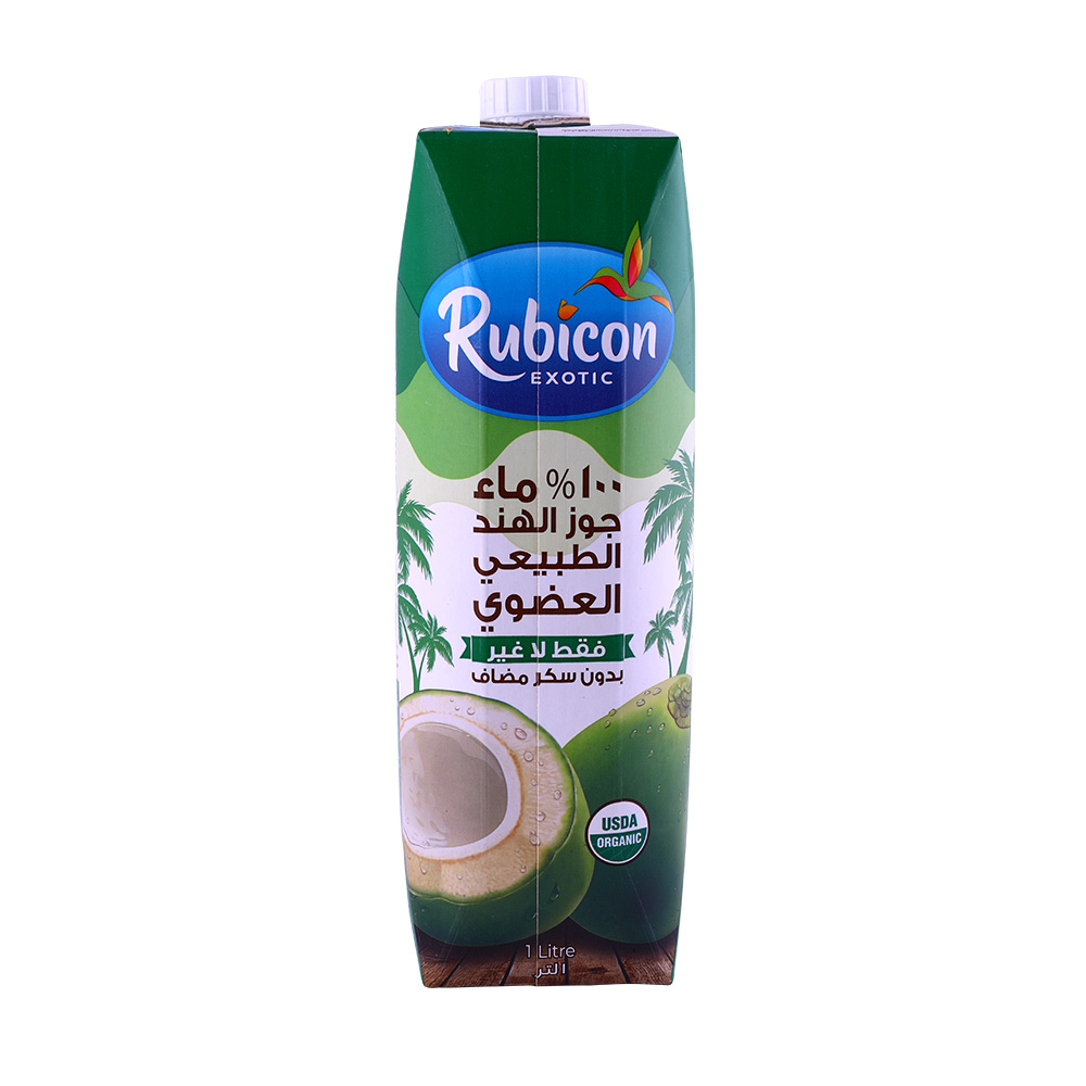 Rubicon Organic Coconut Water 1L back image